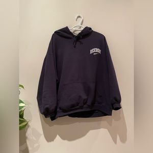 Vintage Reebok Hoodie (Navy Blue)